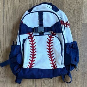 Pottery barn Kids MacKenzie Baseball Backpack - Red and Blue
